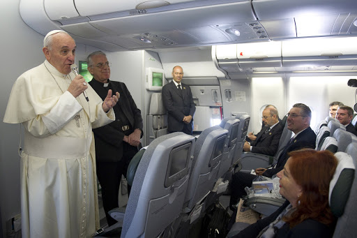 Pope Francis in airplane press conference