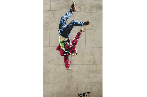 breakdancing street art comes to life at night