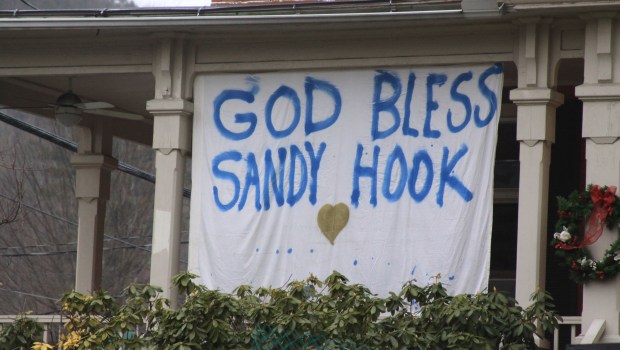 Sign in Newtown, Connecticut