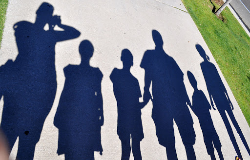 large family shadow
