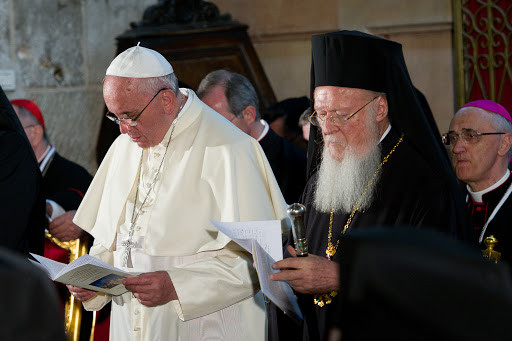 Israël : Pope Francis and Constantinople Patriarch Bartholomew &#8211; en