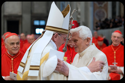 Pope Francis and Pope Benedict XVI 002