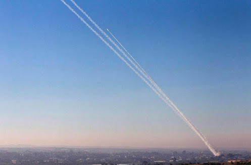 Rocket over Gaza