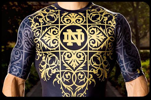 Notre Dame Players Have God On Their Side and on Their Jerseys Image courtesy of Under Armour