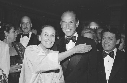 Oscar de la Renta and Dolores del Rio at Casita Maria benefit