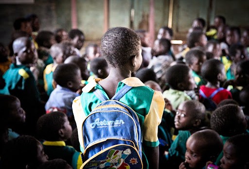 school children in Malawi