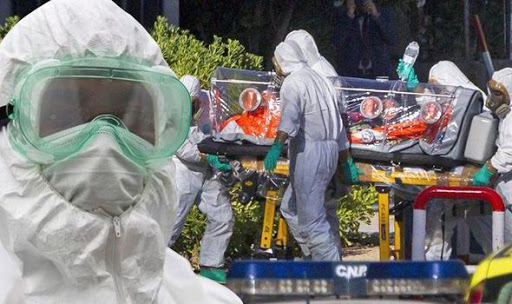 Ebola victim transported