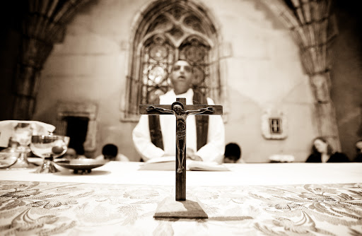 Priest Celebrating Mass