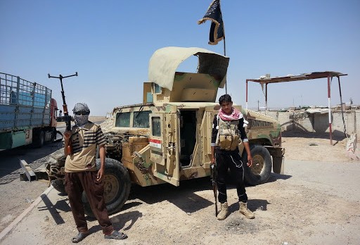 Islamic militants near Beiji, Iraq