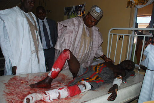 Nigerian official speaks to suicide bomb victim
