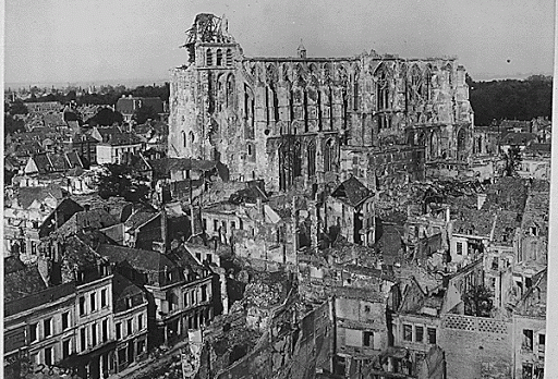 WWI ruins of Catherdral of St. Quentin