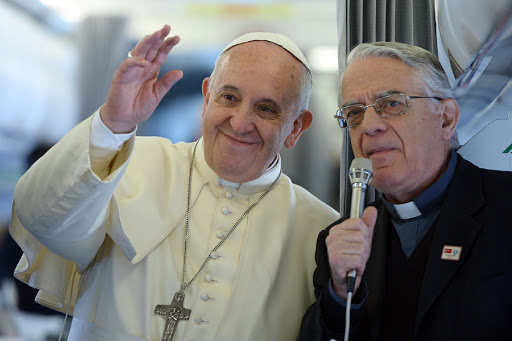 Pope Francis with Father Federico Lombardi &#8211; en