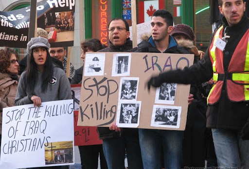 Protest against killing of Iraq&#8217;s Christians