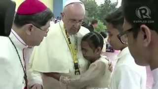 Pope Francis at Youth Event in Manilla