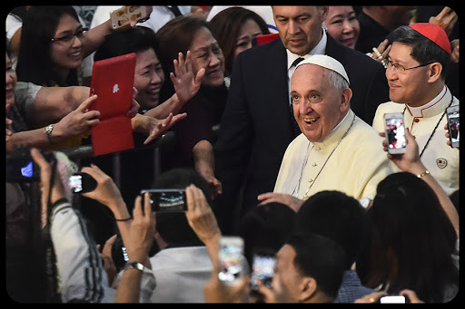 000_HKG10138875 &#8211; Pope Francis PHILIPPINES &#8211; meeting with families in Manila &#8211; AFP