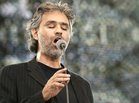 Andrea Bocelli in screen shot