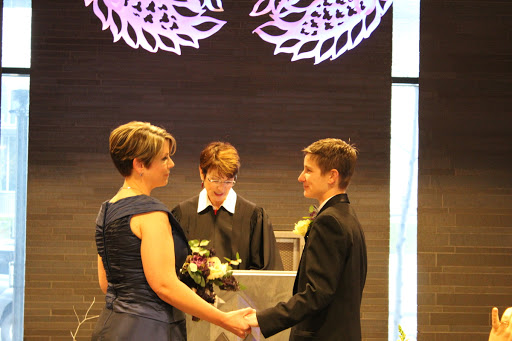 Same-sex wedding at Seattle City Hall 2012