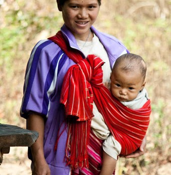 Child with mother in Thailand