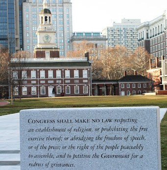 Monument to the First Amendment, Independence Hall, Philadelphia