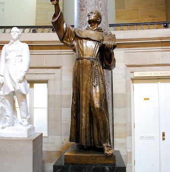 St. Junipero Serra in the US Capitol&#8217;s Statuary Hall