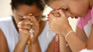 Families are encouraged to pray the rosary together