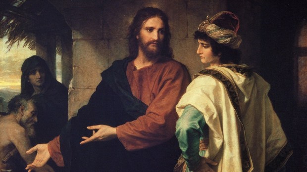 Jesus with rich young man