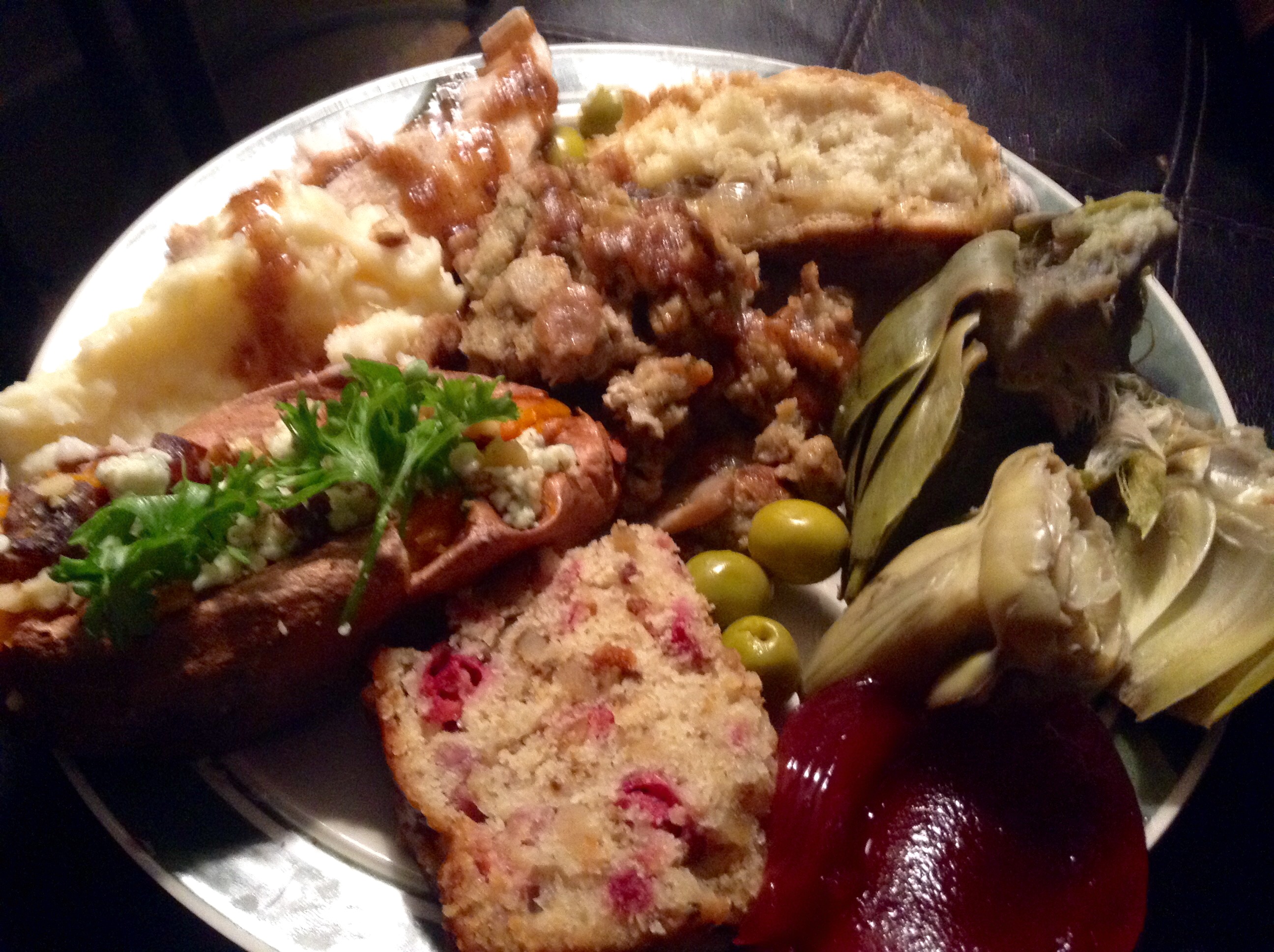 food blog thanksgiving plate