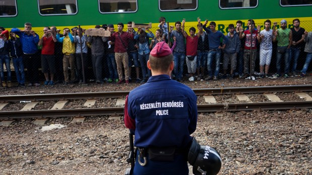 Syrian_refugees_strike_at_the_platform_of_Budapest_Keleti_railway_station._Refugee_crisis._Budapest,_Hungary,_Central_Europe,_4_September_2015._(3)-1
