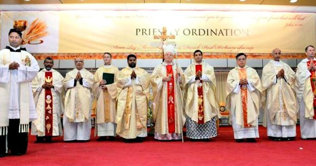 Bishop_Paul_Hinder_at_the_priestly_ordination_of_deacons_Arun_Raj_Manuel_and_Darek_Paul_DSouza_in_Abu_Dabhi_Jan_8_2016_Credit_AVOSA_CNA_1_15_16