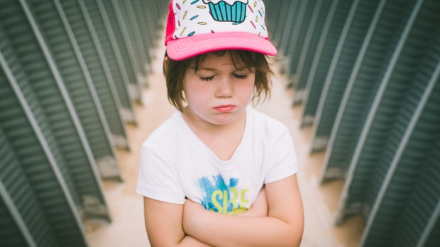 Angry girl cupcake hat