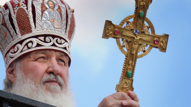Russian Orthodox Patriarch Kirill holds