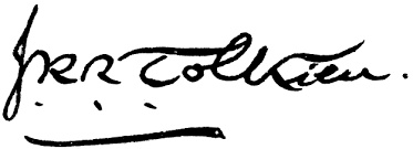 tolkien signature