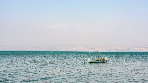 Boat on the Sea of Galilee near Magdala