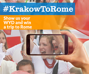 Hashtag #KrakowtoRome to enter