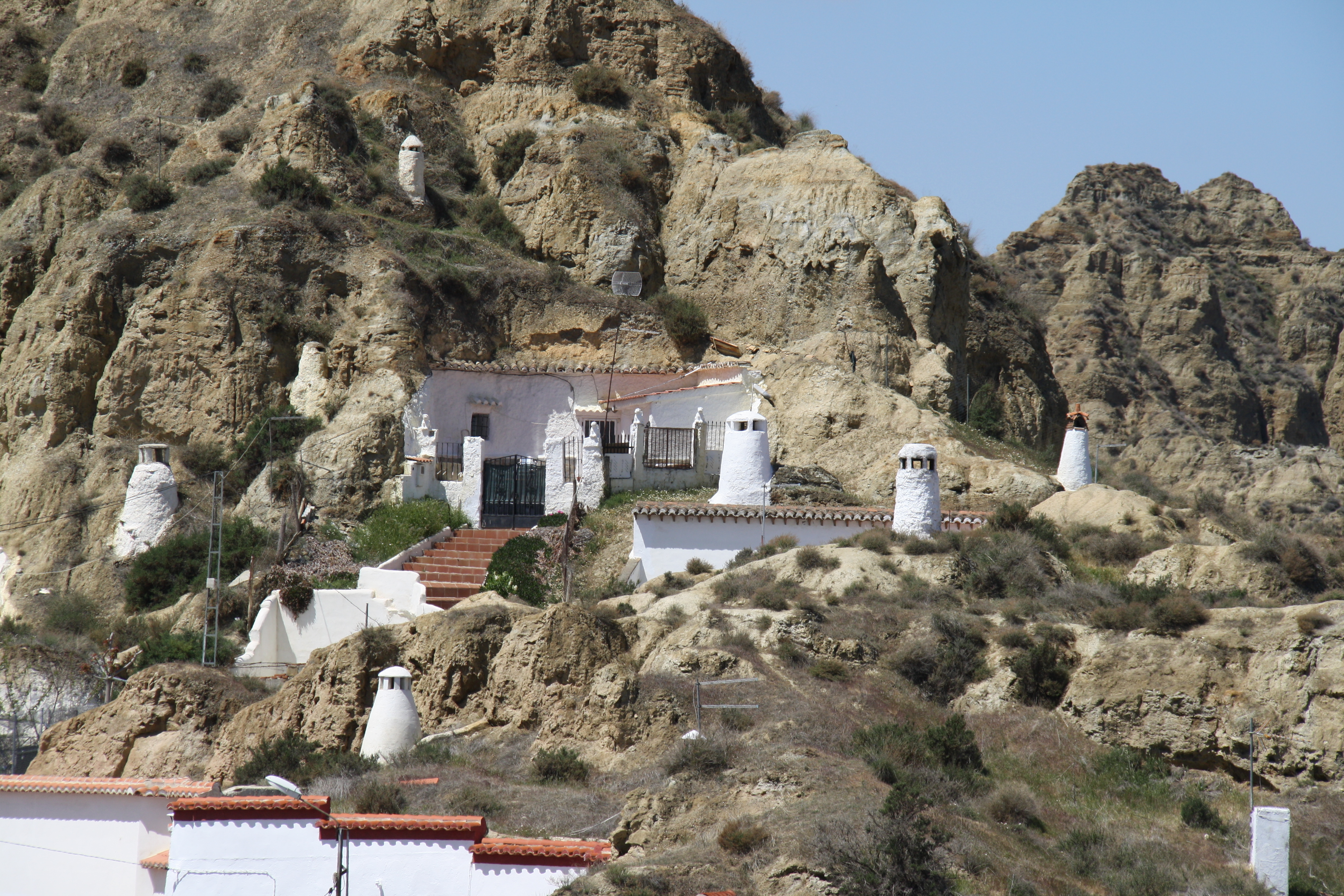 The cave dwellings of Guadix, Spain