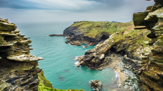 View from the Tintagel castle, Cornwall, United Kingdom