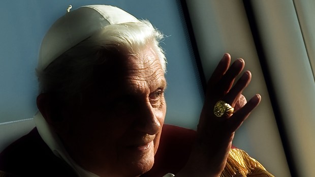 Sep. 23,2011: Pope Benedict XVI celebrates a Vesper service in Etzelsbach, Germany.