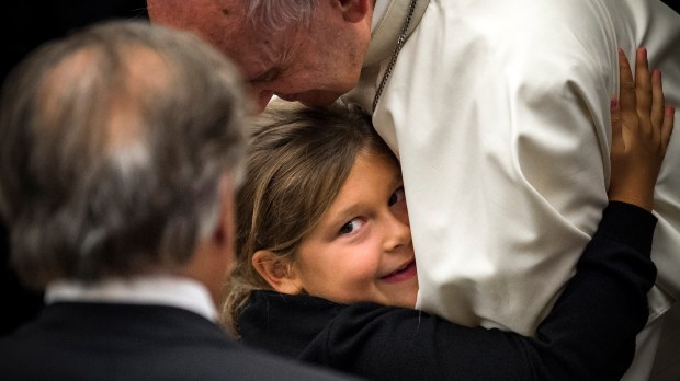 Pope Francis audience with survivors and relatives of the victim