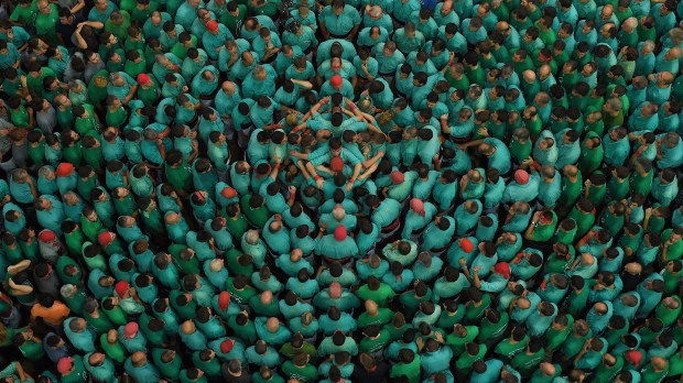 SPAIN-CATALONIA-HUMAN-TOWERS-CASTELLERS
