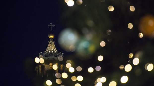 Christmas tree at the Saint Peter&#8217;s square
