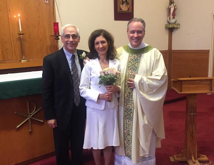 Tom and Rachel Zampino and Monsignor Jim Lisante, November 2016/Used with permission