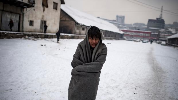 SERBIA-EUROPE-MIGRANTS-WEATHER