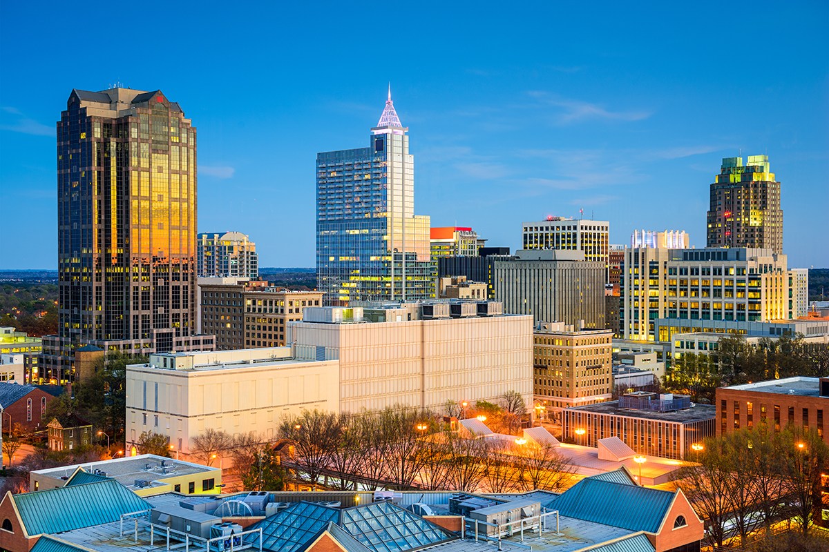 Raleigh skyline