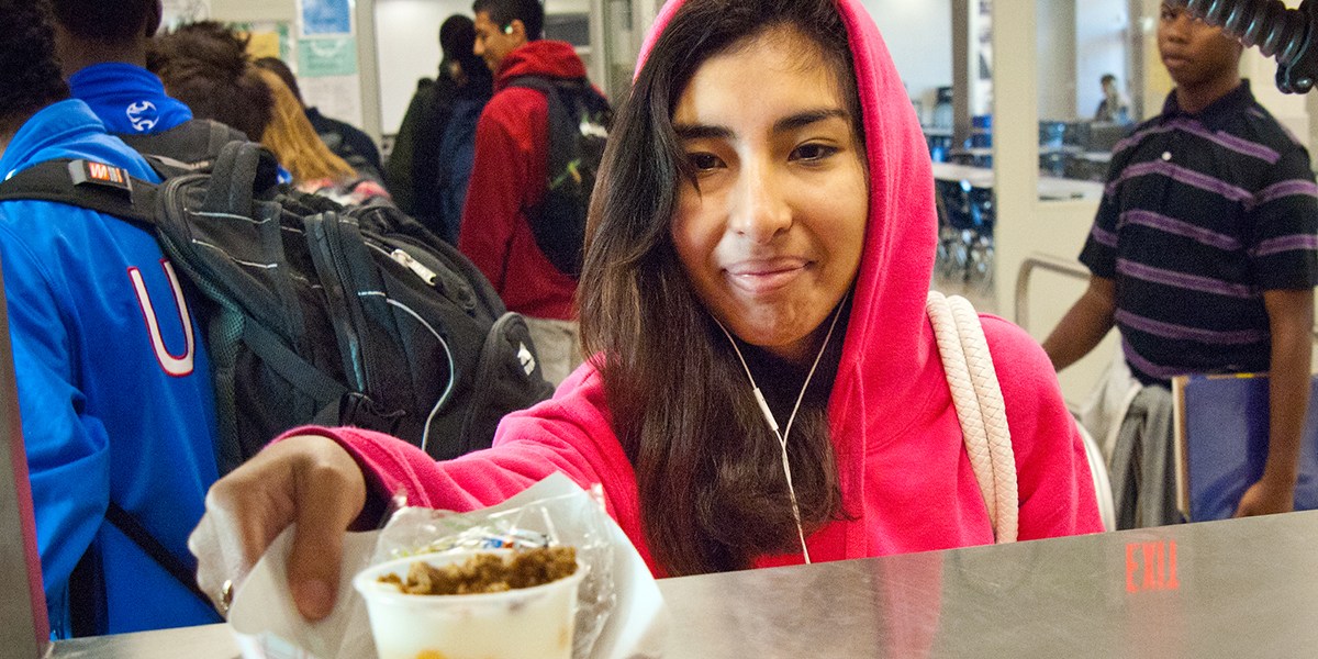School Breakfast and School Lunch at Washington-Lee High School Arlington, Virginia