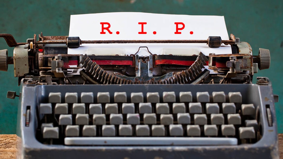 WEB3-TYPEWRITER-NEWS-RIP-Shutterstock_169147850-Baimieng-AI