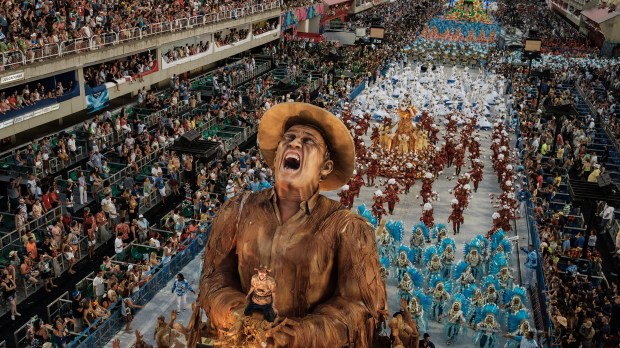 BRAZIL-CARNIVAL-RIO-CHAMPION PARADE-PORTELA