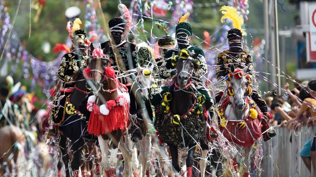 BRAZIL-CARNIVAL-HORSEBACK