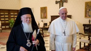 Pope Francis and patriarch Bartholomew I of Constantinople – fr