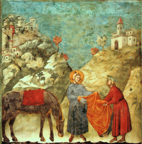 Giotto &#8211; Saint-François donnant son manteau à un mendiant