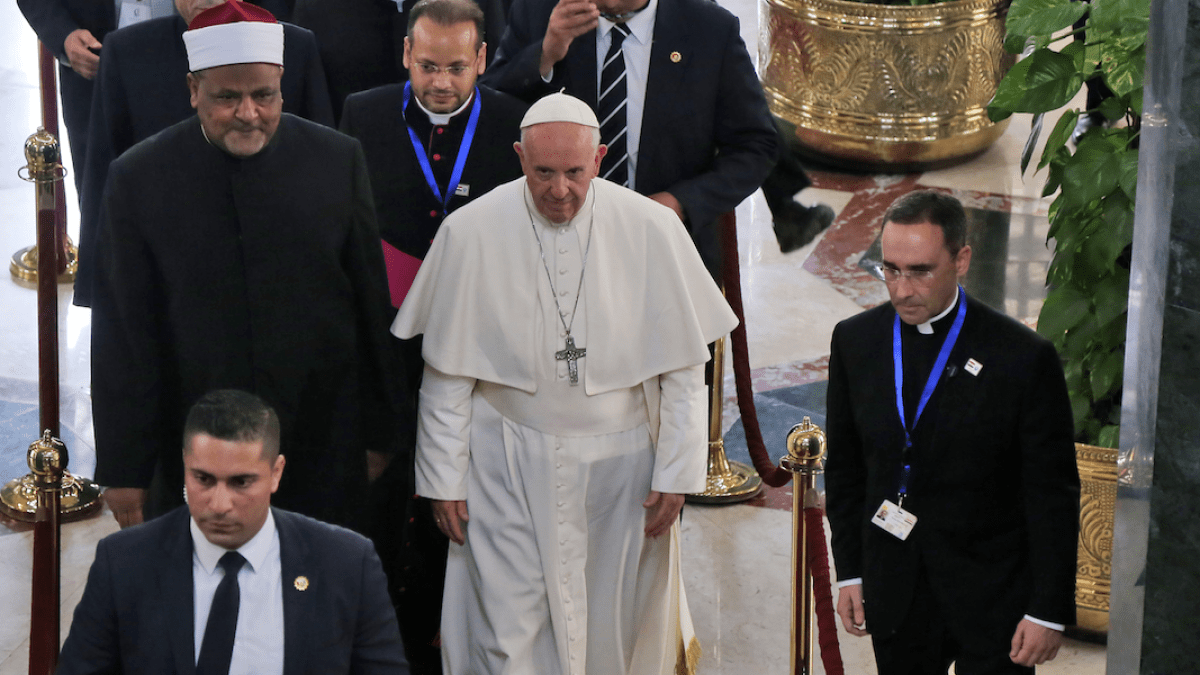 Grand Imam speaks to Pope Francis